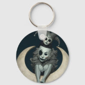 Porte-clés Jester sits on crescent moon wireless charger  (Verso)