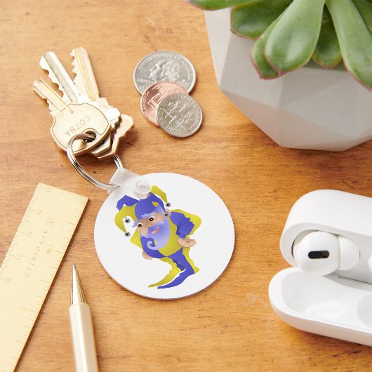 Porte-clés Jester Violet Et Vert