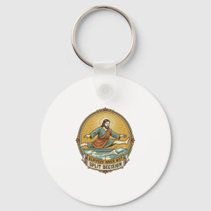 Porte-clés Jésus a laissé tomber du savon mouillé en glissant