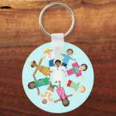 Porte-clés Jésus aime les petits enfants (Recto)