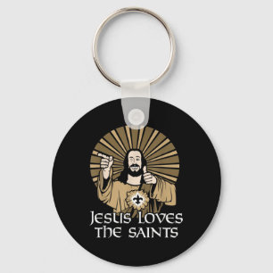 Porte-clés Jésus Aime Les Saints Drôle La Bible De La Foi Chr