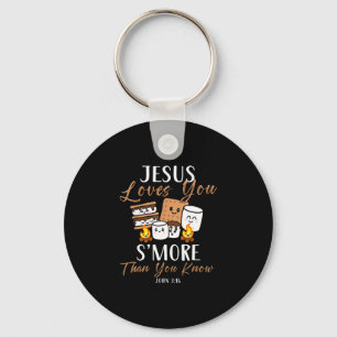 Porte-clés Jésus aime plus de camp-caravaning église chrétien