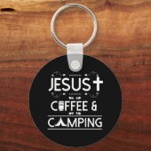 Porte-clés Jesus Café Et Camping (Recto)