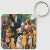 Porte-clés Jésus-Christ Bénédiction des enfants, Religion Vin (Dos)