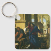 Porte-clés Jésus Christ Nettoyage du Temple (Recto)