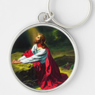 Porte-clés Jésus Christ prier dans le jardin de Gethsémani