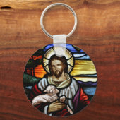 Porte-clés Jésus comme le Bon Pasteur (Recto)