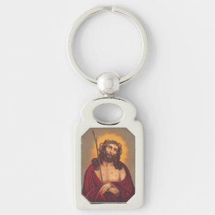Porte-clés Jésus Couronné d'Épines Art Sombre