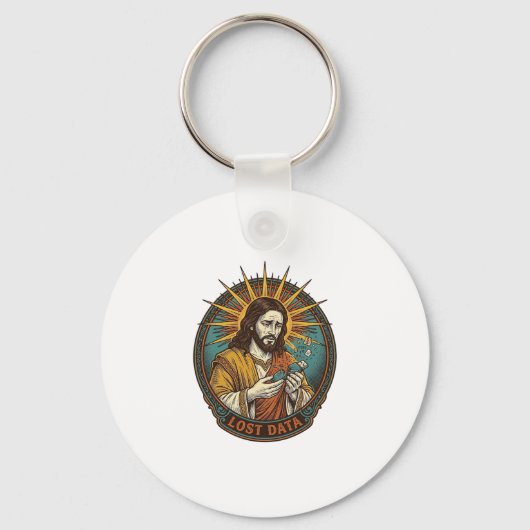 Porte-clés Jesus Crushed USB Flash Drive Lost Data Humor_1 (Recto)