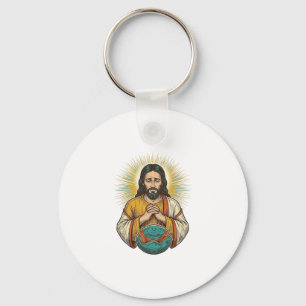 Porte-clés Jésus déçu Ballon de sport dégonflé Échec de gym