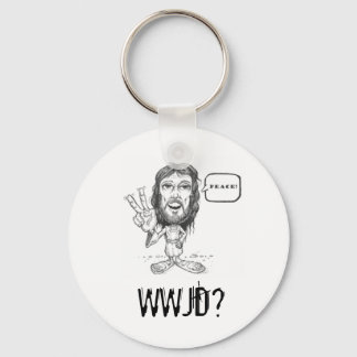 Porte-clés Jesus-Drawing, WWJD ? Porte - clé