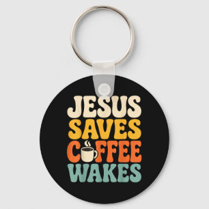 Porte-clés Jésus drôle Café Foi chrétienne Humour Croyant