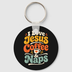 Porte-clés Jésus drôle Café Foi chrétienne Prière du matin
