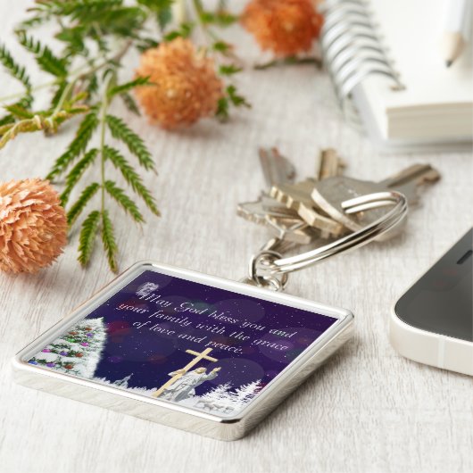 Porte-clés Jésus en Neige (Côté)