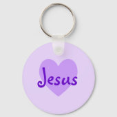 Porte-clés Jésus en violet (Recto)