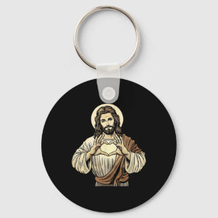 Porte-clés Jésus est amour Tee Jésus t'aime Noël de Pâques