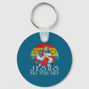 Porte-clés Jésus est derrière toi ! Jésus