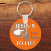 PORTE-CLÉS JÉSUS EST LA CLÉ DE LA VIE (Recto)