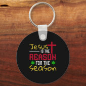 Porte-clés Jésus Est La Raison De La Saison (Recto)