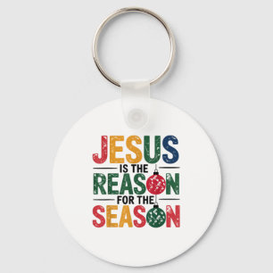 Porte-clés Jésus Est La Raison De La Saison Chrétien Noël