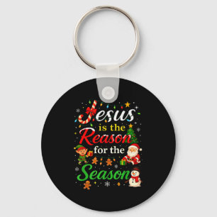 Porte-clés Jésus est la raison de la saison de Noël X