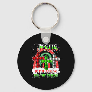 Porte-clés Jésus Est La Raison De La Saison Noël Arc-en-ciel