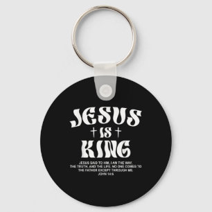Porte-clés Jésus est le roi Bible Verse Jean 14_6 Dieu chréti