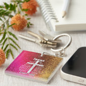 Porte-clés Jésus est ma citation de tout (Devant Droit)