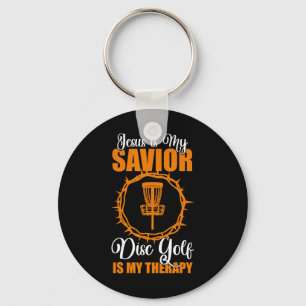 Porte-clés Jésus Est Mon Sauveur Disque de thérapie de golf D