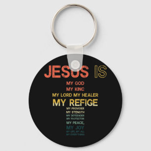 Porte-clés Jésus Est Mon Tout Mon Tout Mon Dieu Seigneur Sau