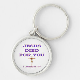 PORTE-CLÉS JÉSUS EST MORT POUR VOUS