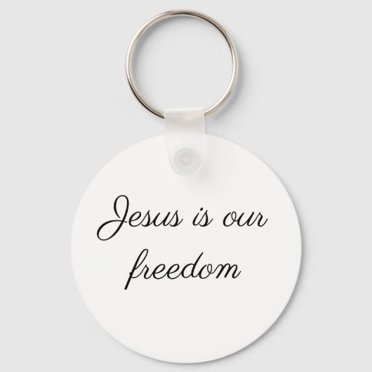 Porte-clés Jésus est notre Porte - clé de la liberté (Recto)