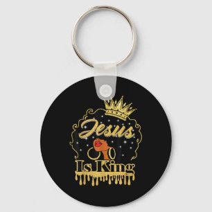 Porte-clés Jésus Est Roi Femmes Noires Chrétiennes Afro Afric