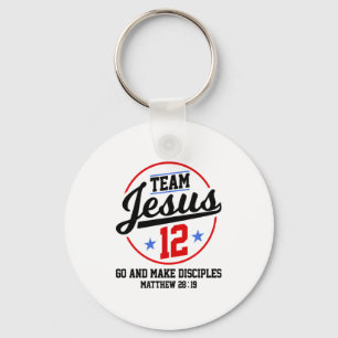 Porte-clés Jésus Et Équipe De Baseball Jésus Chrétien Matthie