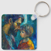 Porte-clés Jésus et l'enfant (Dos)