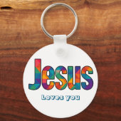 Porte-clés Jesus geometric pattern (Recto)