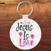 Porte-clés Jesus Is Love (Recto)