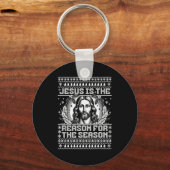 Porte-clés Jesus Is The Reason For The Season - Ugly Christma (Recto)