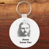 Porte-clés jésus, Jésus t'aime (Recto)