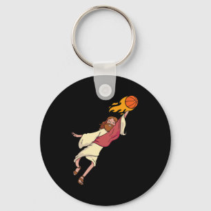 Porte-clés Jésus Jouant Au Basket