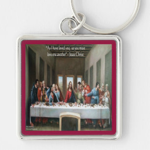 Porte-clés Jésus @ la Dernière Cène "Aimez-vous les uns les a