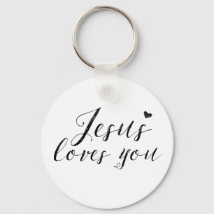Porte-clés Jesus loves you logo Keychain
