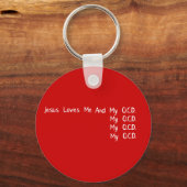 Porte-clés Jésus m'aime (Recto)