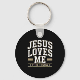 Porte-clés Jésus M'Aime Ceci Je Connais Christian Hommes Dieu