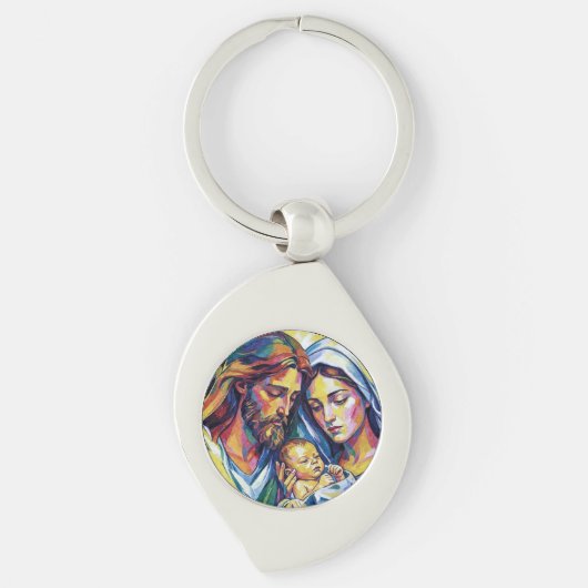 Porte-clés Jésus Marie et Joseph (Devant)