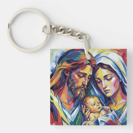 Porte-clés Jésus Marie et Joseph (Devant)