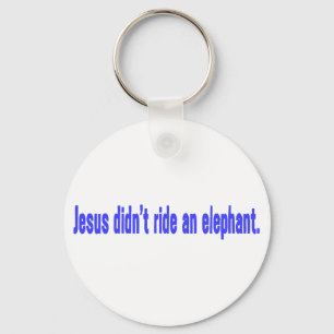 Porte-clés Jésus ne monte pas sur un éléphant Autocollant