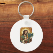 Porte-clés Jésus pleurant Erreur de syntaxe Codage Programmeu (Recto)