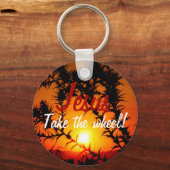 Porte-clés Jésus prend la roue (Recto)