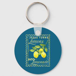 Porte-clés Jésus Rétro Transforme les Citrons en Limonade Des